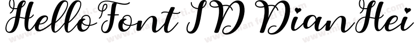 HelloFont ID DianHei EBJ字体转换